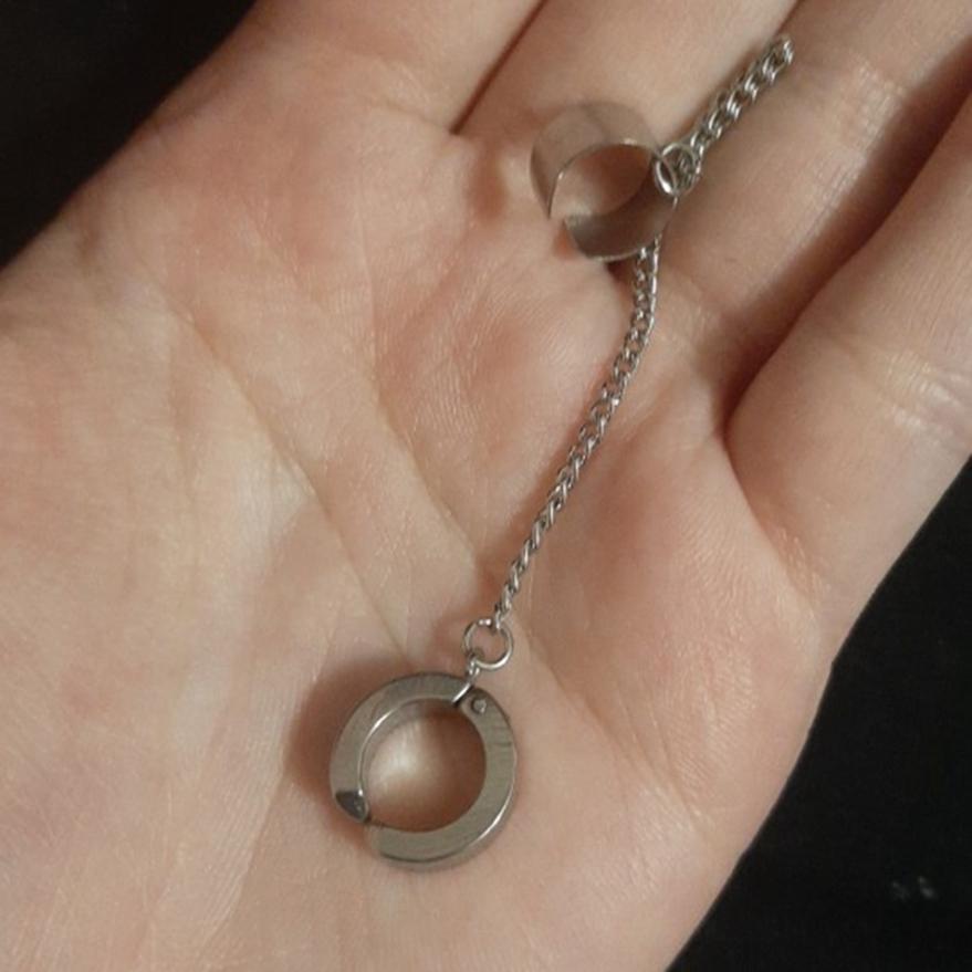 Серьги-цепочки из нержавеющей стали в стиле панк, безболезненные зажимы для ушей, женские серьги, ювелирные изделия, подарки
