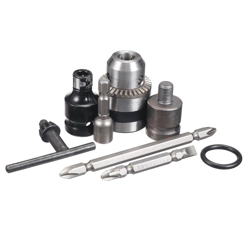 19 шт., набор электрических ударных гайковертов с шестигранной головкой, комплект переходников для сверлильного патрона, набор адаптеров для электрических дрелей, отверток