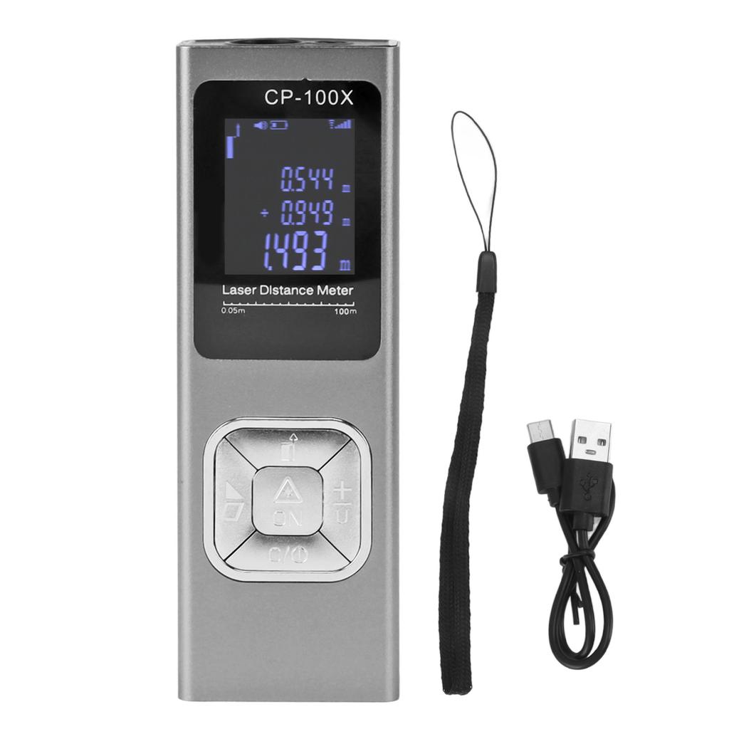 Laser Distance Meter Ultra Thin Rechargeable High Accuracy Mini Digital Laser Measurement Tool for
