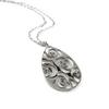 Altesse [L0377] - Silver 'Flora' Steel Necklace