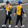 Spring and Autumn Boys Sport Suit Teen Kids Hooded Clothes Casual Zipper Hoodies and Striped Pants Child Tracksuit