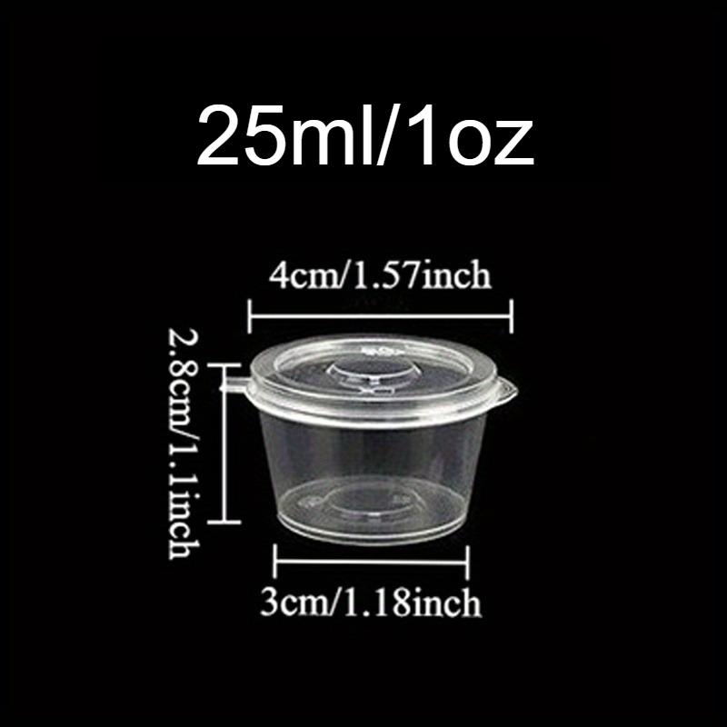 20/50/100PCS Disposable Sauce Cup with Lids Leak-Proof Packaging Containers Portable Salad Dressings Seasoning Takeaway Box