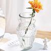 Бинауральная ваза безопасное стекло домашнее украшение для фото декора ваза для цветов прозрачная ваза с вертикальными полосами стеклянная ваза простая