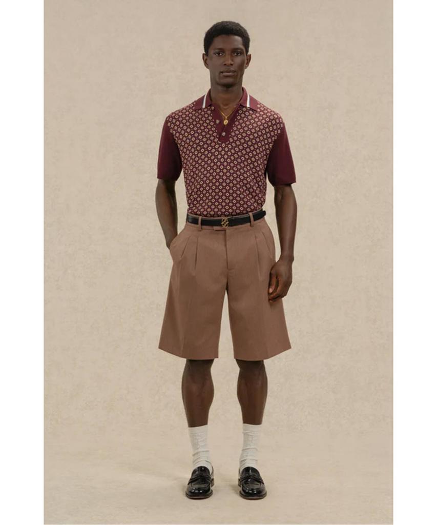 DROLE DE MONSIEUR Chevron Tailor Shorts Short Tailleur Chevrons D0Pom26325Brx