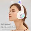 AKZ-62 Светящаяся игровая Bluetooth-гарнитура с кошачьими ушками и мощным басом