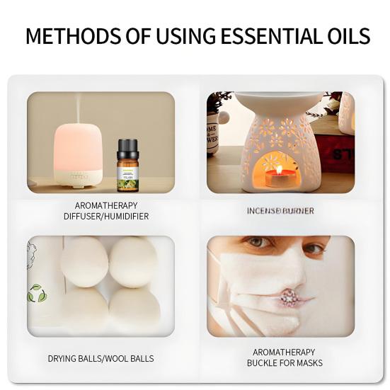 Натуральное растительное эфирное масло для диффузора, увлажнителя, 10 мл, водорастворимое аромамасло, аксессуары для свечей и мыла для DIY