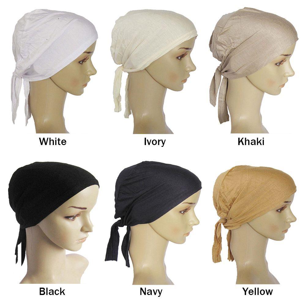 Cap Headwear Hair Accessories Underscarf Muslim Cap Islamic Hijab Inner Hijab Caps Women's Hijabs