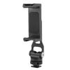 Hot Shoe Phone Mount 360 Degree Rotation Camera Tripod Phone Holder with 2 Cold Shoe and 1 4in Screw Interface