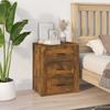 VidaXL Bedside Table Smoked Oak 50x36x60 Cm Engineered Wood 816717