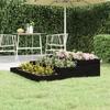 VidaXL Planter Black 107x107x27 Cm Solid Pine Wood 823917