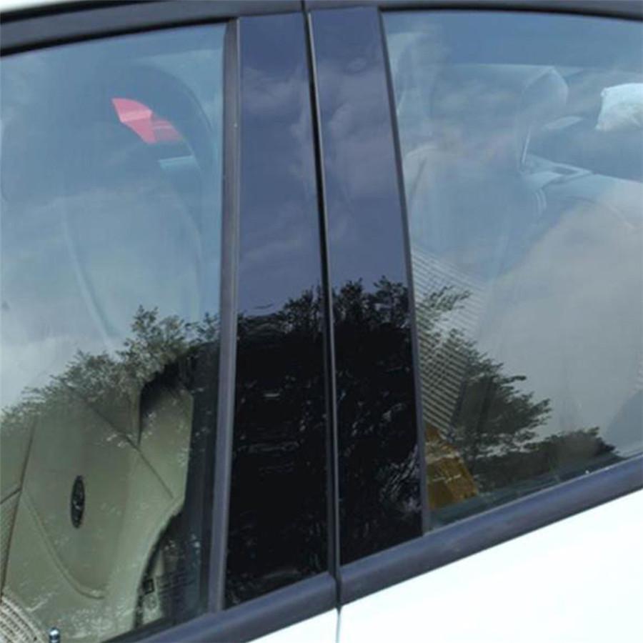 This Listing Is for One Set of Black Pre-cut Pillar Posts Molding Protector Trims Specially Designed for Honda Accord 2013-2017 .