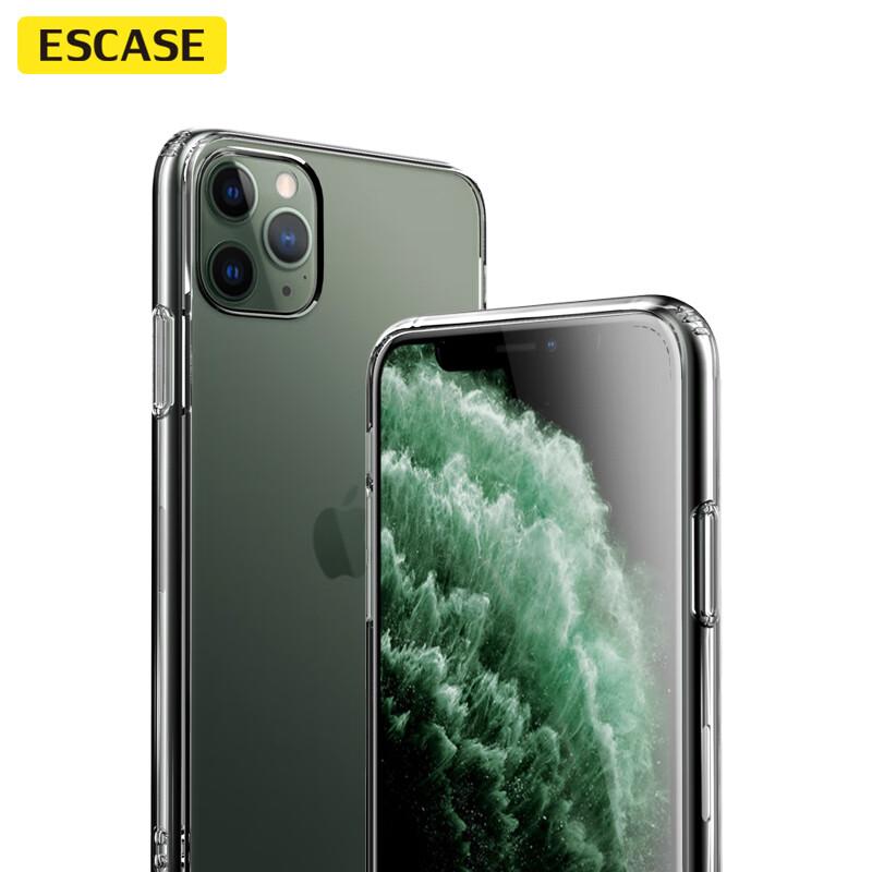 ESCASE IPhone 11 Pro Max Case, Ultra-Thin Transparent Full Protection Shockproof Hard, Simple German Bayer Anti-Yellowing, for Men And Wome