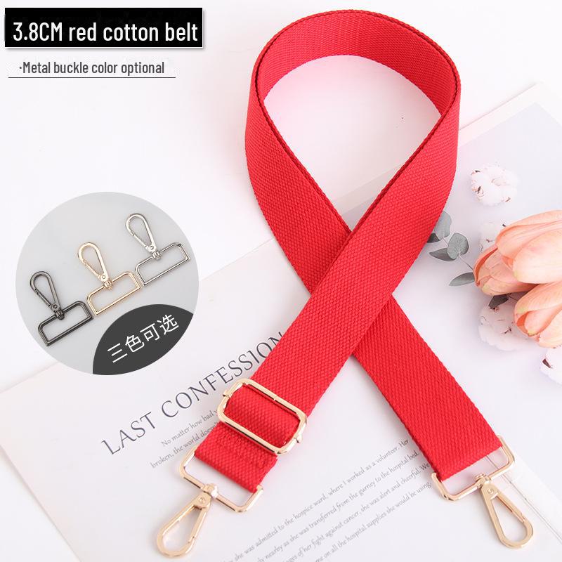 Женская сумка через плечо из хлопка со сменным ремнем, однотонная и регулируемая.