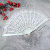 Шелковый складной веер Традиционные китайские танцевальные веера Ручной веер Портативный реквизит для выступлений Винтажный реквизит для фотосессии на свадьбе