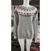 Women's Round Neck Color Blocked Loose and Fashionable Pullover Knitted Sweater for Autumn and Winter