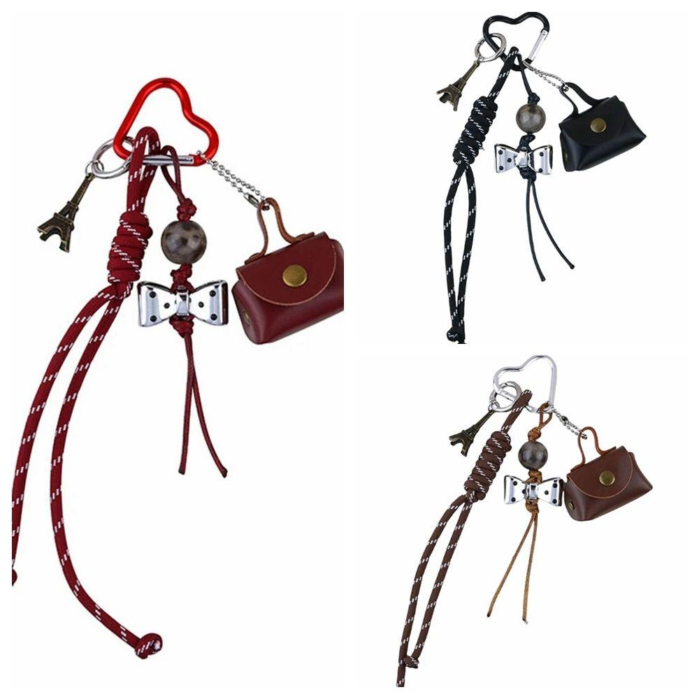 Плетеный бант Подвеска для сумки Аксессуары для сумки Плетеный нейлоновый шнур Плетеный шнур Брелок Подвеска для ключей автомобиля