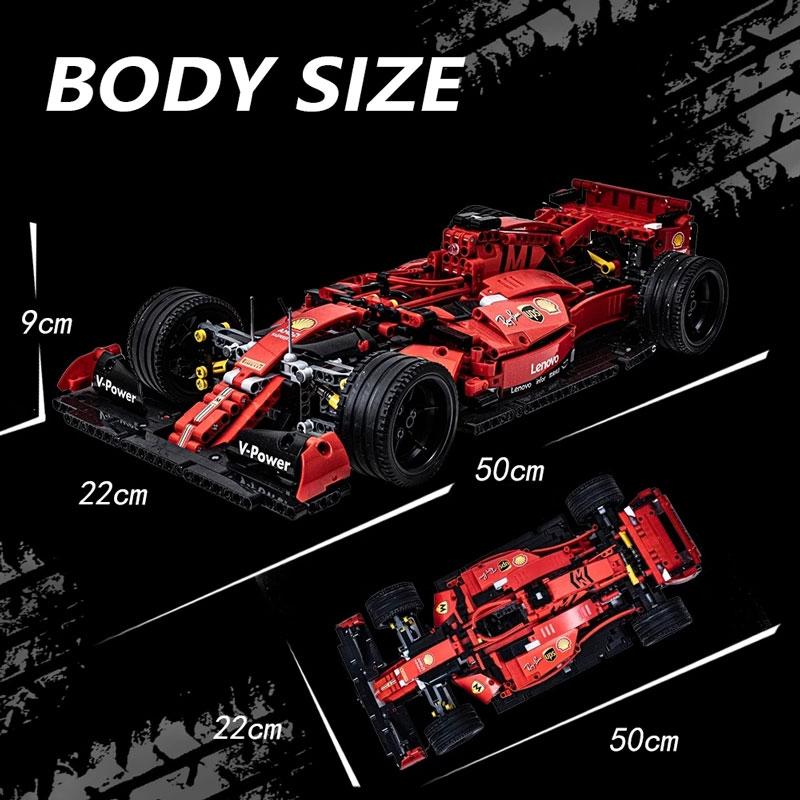 Технические радиоуправляемые спортивные машины Формула F1 Строительные блоки Городские суперскоростные гоночные машины Кирпичи DIY Игрушки для детей Подарки для парней