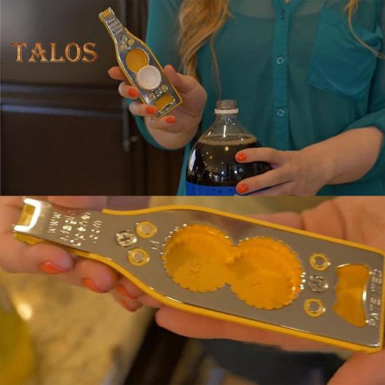 Открывалка для пивных бутылок, многофункциональная прочная стеклянная бутылка из нержавеющей стали, язычок для газировки, консервная банка, инструмент для ручного открытия крышки, кухонные принадлежности