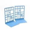 2Pcs Decorative Book Ends Metal Bookcase Railing New Book Divider  Office Home
