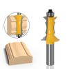 1Pc Mitered Drawer Front Molding Router Bit Door Handrail Line Tenon Cutter For Wood Tools - 8mm 12mm 1/2inch Shank