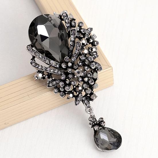 Brooch Pin Hollow Design Alloy Engagement Jewelry Brooch for Women