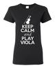 City Shirts Женская футболка Keep Calm And Play Viola Любитель струнной музыки DT Футболка Унисекс