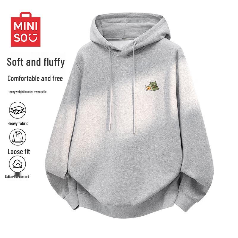 MINISO Мужской пуловер с капюшоном в японском стиле