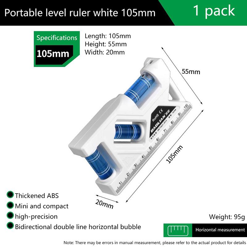 Мини-уровень, высокоточный горизонтальный вертикальный измеритель, метрическая линейка, транспортир, домашний портативный магнитный карманный уровень