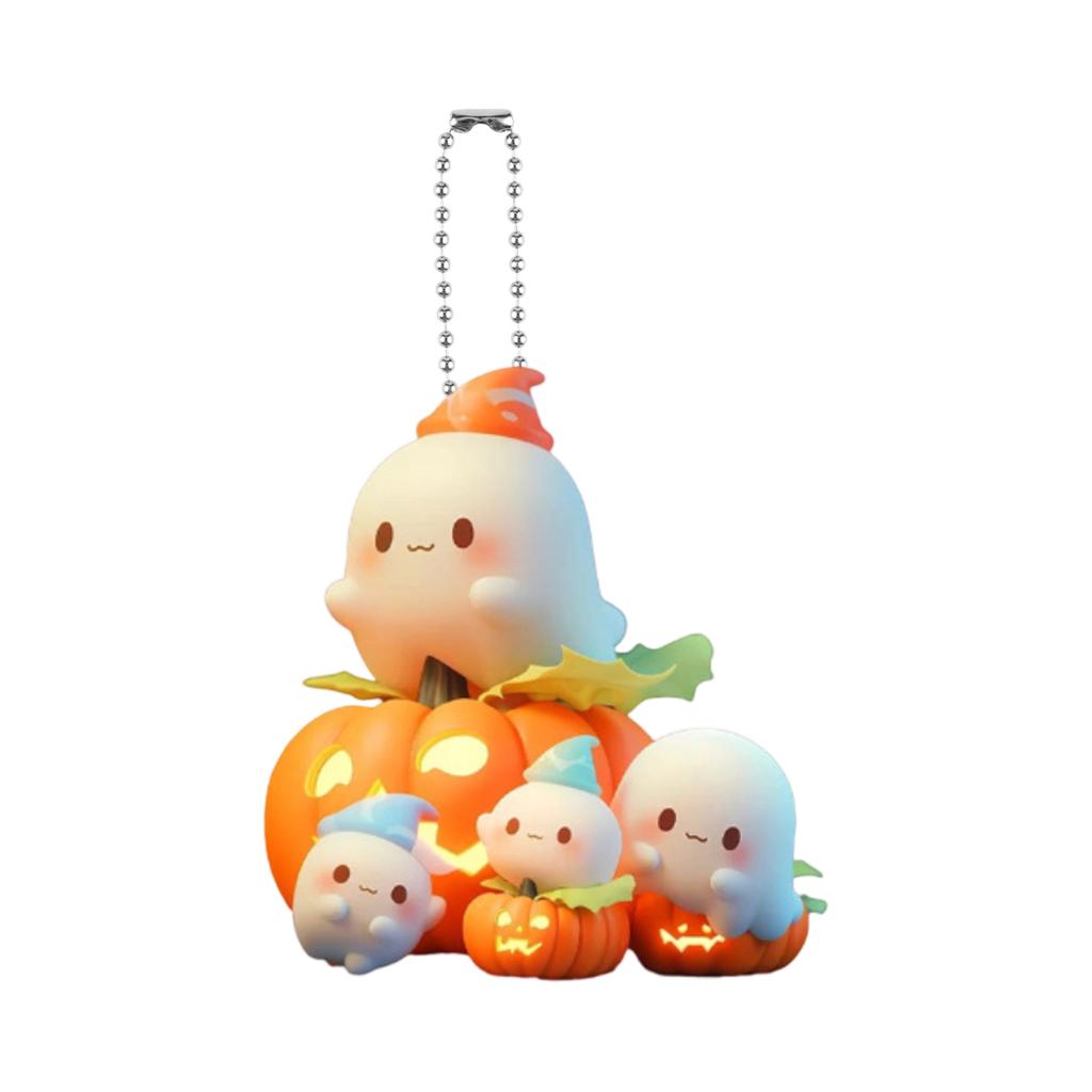 2D Acrylic Halloween Creative Pumpkin Car Pendant, Keychain, Backpack Hanger