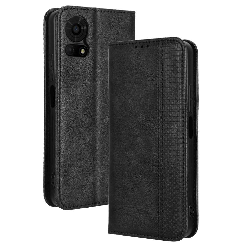 For TCL 50 LE Wallet Phone Case Anti-Scratch Retro Stand Leather Flip Cover