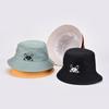 Unisex Embroidered Cute Dog Foldable Bucket Hat Beach Sun Hat Street Headwear Outdoor Cap Men and Woman Hat