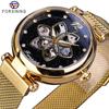 New Top Women's Watch Fashion, Casual Hollow Mechanical Net Belt Automatic Mechanical Watch