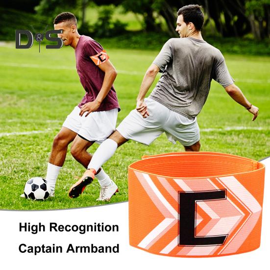 Футбольная повязка капитана, регулируемая повязка капитана «C», эластичные повязки для баскетболистов и футбольных игроков для взрослых и молодежи