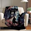 TV D-Doctor W-Who Blanket Soft and Skin Friendly For Couch Bed Napping Bedspread All Seasons Comforter