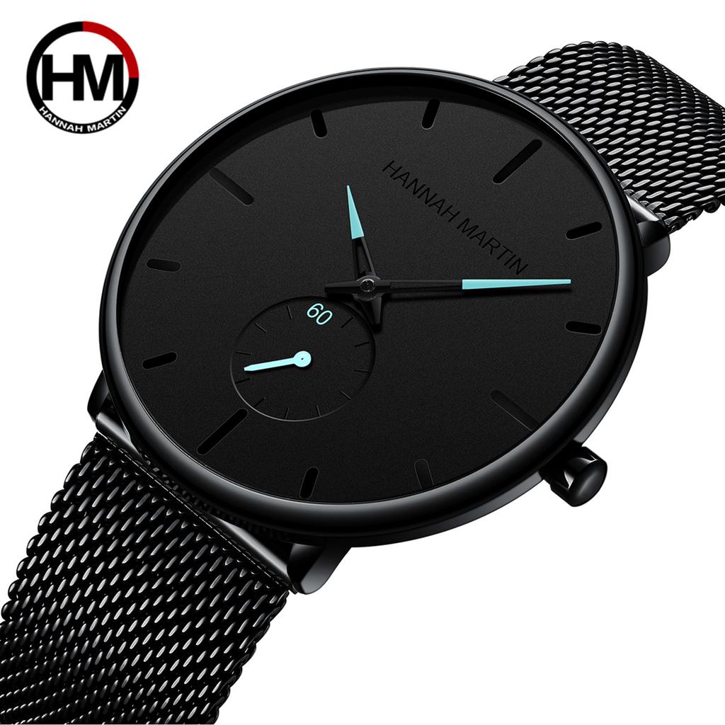 Men's Waterproof Trendy Korean Version Trendy Men's Fashion Casual Men's Watch Small Second Hand Steel Mesh Strap Quartz Watch