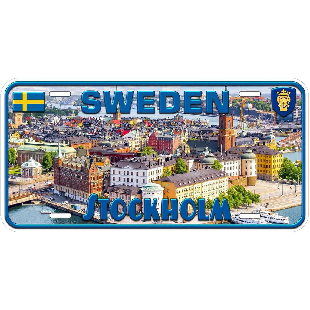 Vintage License Plates Decoration Signs Vintage New York Zurich Dublin Athens City Tags Metal Automotive Signs For Car Front