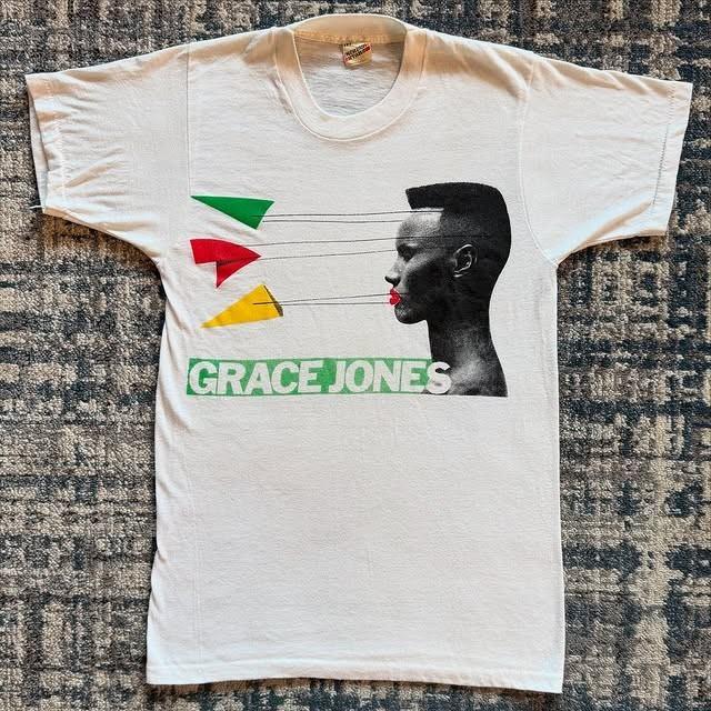 1982 GRACE JONES A ONE MAN SHOW Vintage T-Shirt Reprint