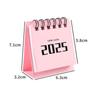 Coil Standing Flip Desktop Calendar Daily Schedule Mini Desk Calendar 2024 2025 Calendar  Household