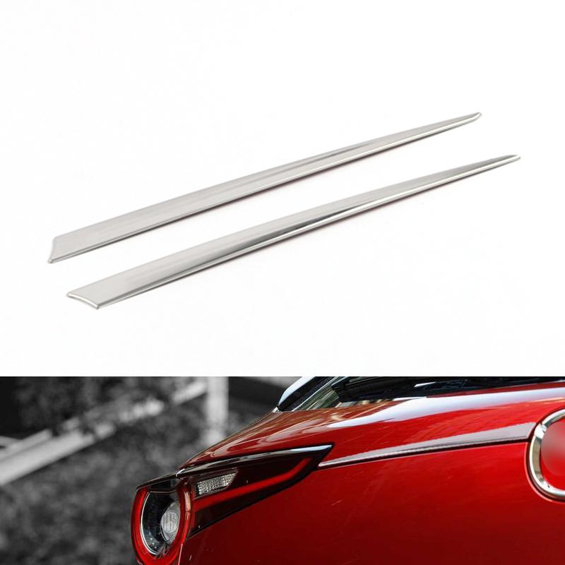 Chrome for Mazda CX30 CX-30 Rear Trunk Lid Tailgate Trim Strip Cover Stainless Steel Car