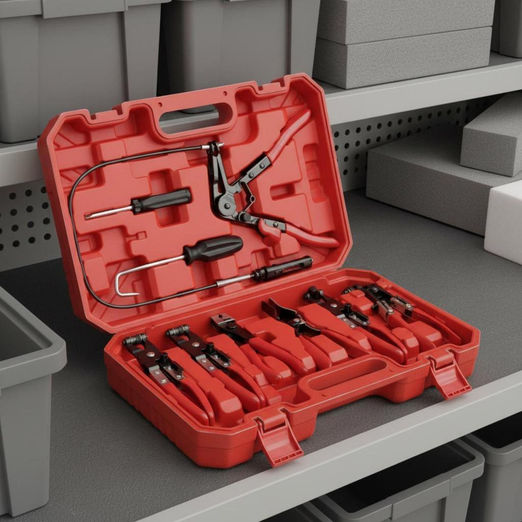 9 Pieces Automotive Hose Clamp Remover Set Sturdy Duty for Mechanics