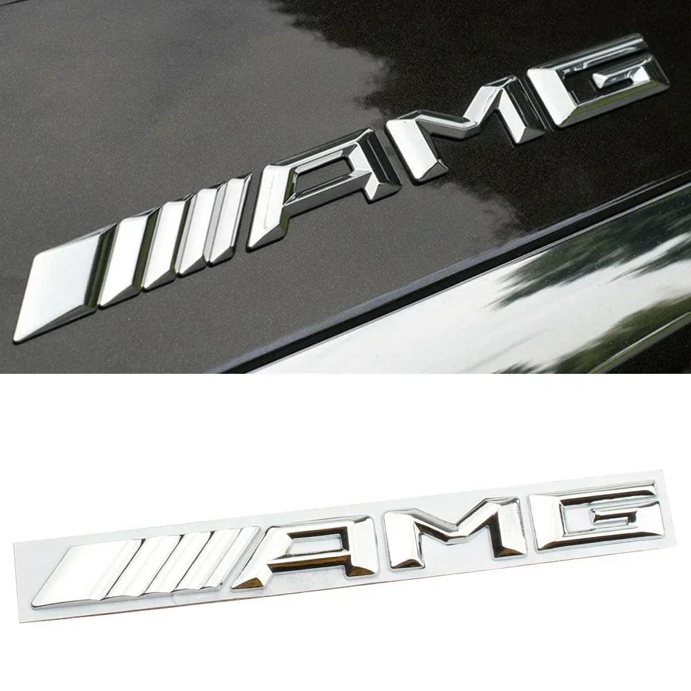 Car Sticker New 2026 For Benz AMG 2025 New 3D Alloy Logo AMG Emblem Letters Car Trunk Badge For Mercedes Benz W204 W205 W176 W17