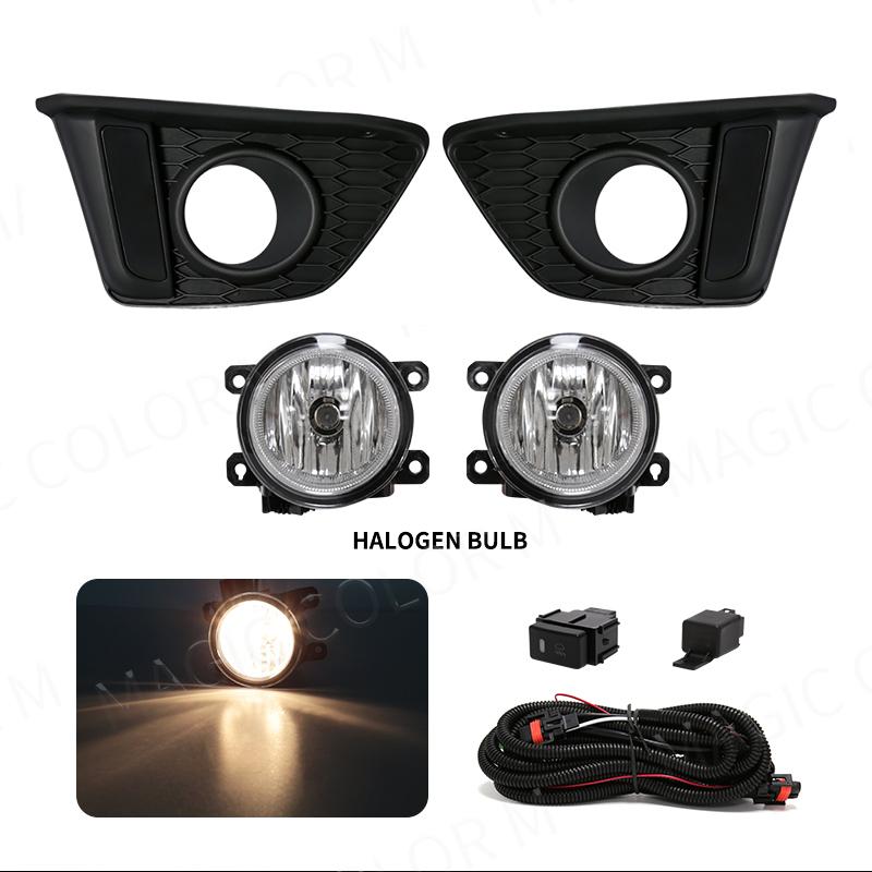 DRL Fog Lights Daytime Running Lamp LED for Honda Fit JAZZ 2014 2015 2016 2017 Wires Switch Relay Bumper Driving Car Accessories