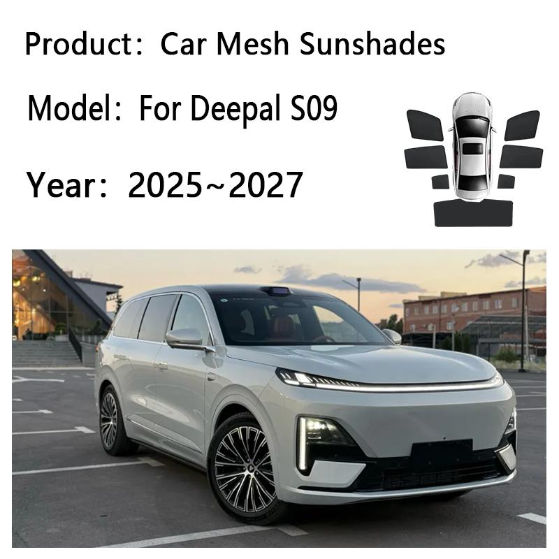 Car Sunshades For Deepal S09 2025~2027 2026 Windshield Privacy Mesh Curtains Heat Insulation Sunscreen Visors Auto Accessories