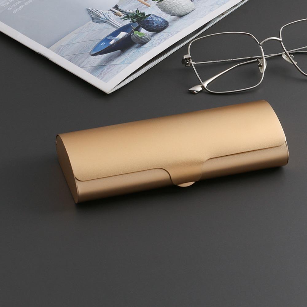 Сверхлегкий алюминиевый футляр для очков, твердый футляр для очков, новый женский футляр для очков