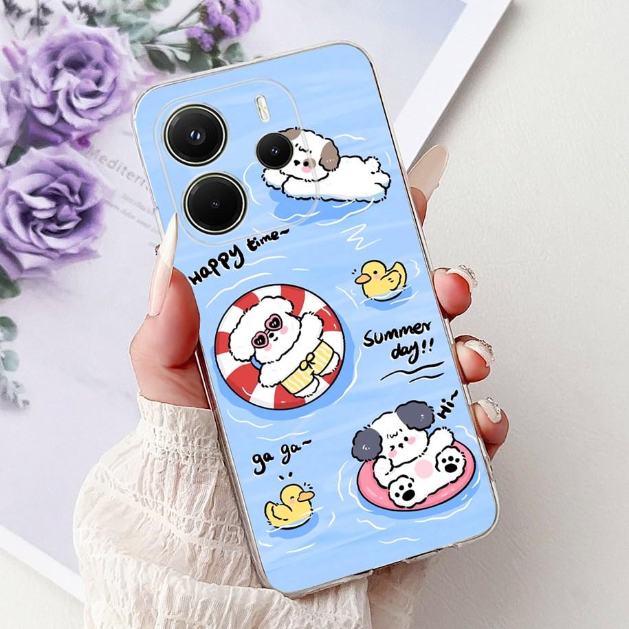 Силиконовый чехол для Xiaomi Redmi Note 14 4G EU 2025, чехол, крутой Лев Леопард Дракон Животные, мягкий тонкий чехол для Note14 4G EU, чехол