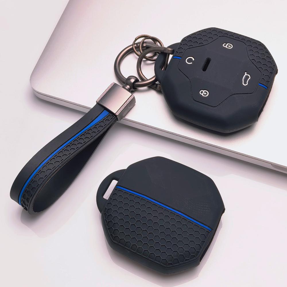 Чехол-брелок для ключей для Jetour Shanhai T2 L9 T3 Traveler Dashing Поверхность устойчива к царапинам Ударопрочная конструкция Мягкая текстура для удобного захвата Простой в установке Дизайн