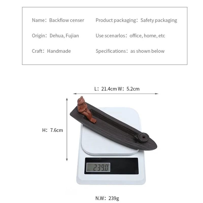 1 шт. курильница из фиолетовой глины ручной работы с креативным дизайном в виде лягушки для домашнего декора и украшения чайной комнаты (Без благовоний)