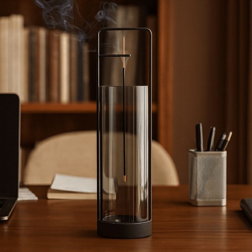 with Glass Backflow Incense Burner Creative Incense Stick Holder  Room Decor