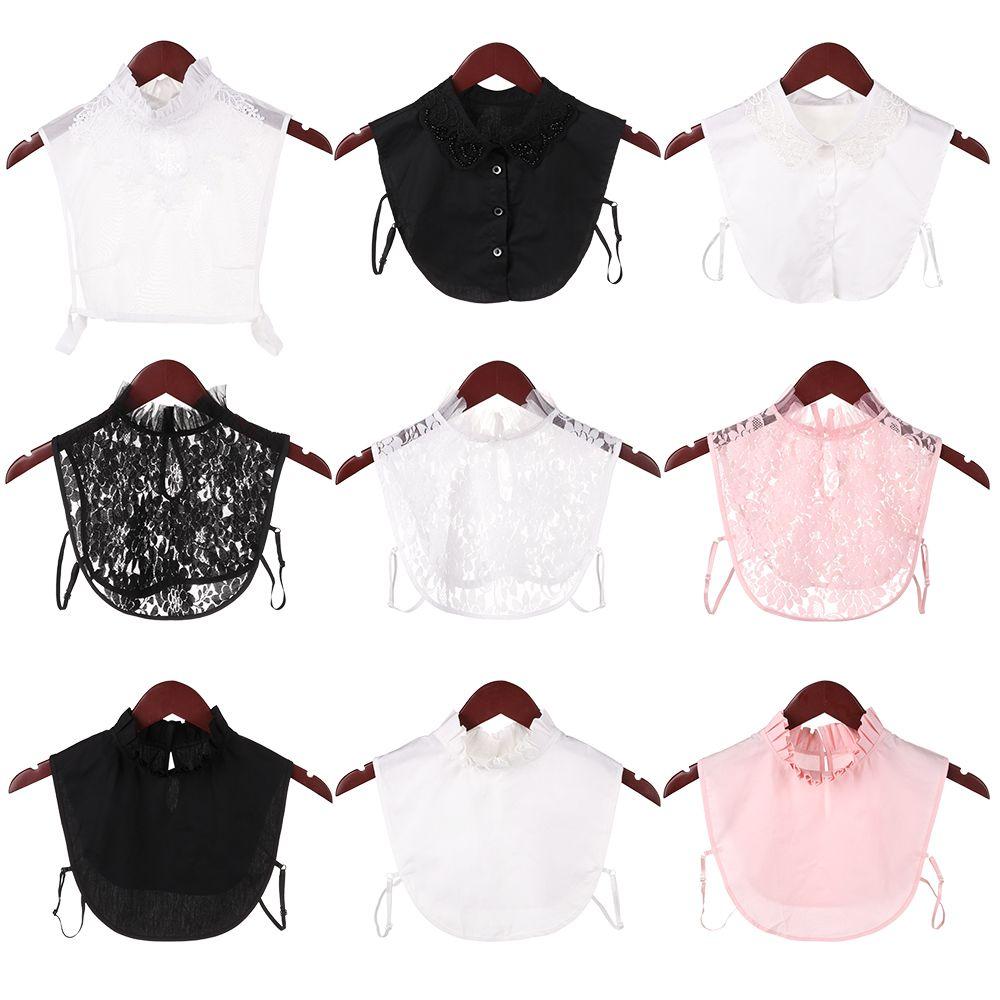 Мужская классическая кружевная цветочная элегантная блузка с накладным воротником из хлопка, аксессуары для одежды, рубашка с накладным воротником