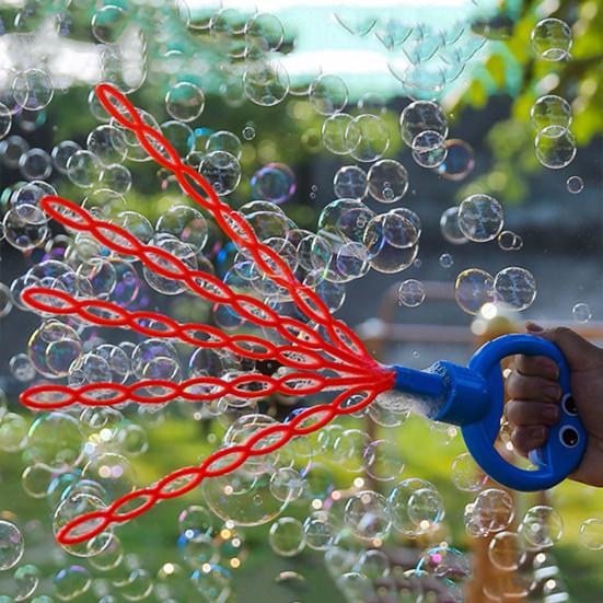 32-Hole Smile Face Bubble Wand Fun Outdoor Toy with Concentrate Packs Bubble Blowing Toy Romantic Bubbles Gift for Bubble Lovers